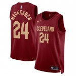 Cleveland Cavaliers Trikot Lauri Markkanen 24 Nike 2022-23 Icon Edition Maroon Swingman - Herren